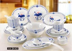 58头中餐具-荷花