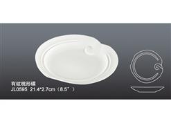 JL0595有纹桃形碟